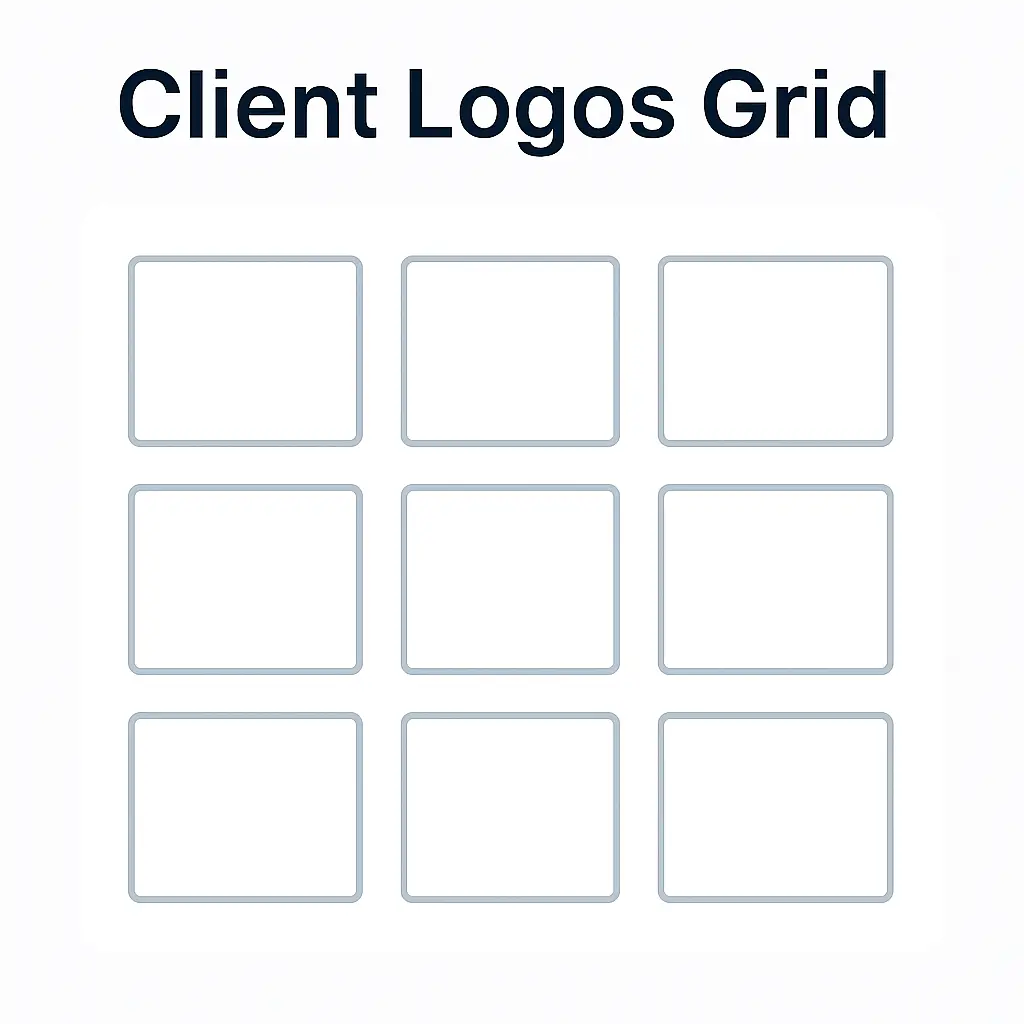 Client Logos Grid Placeholder
